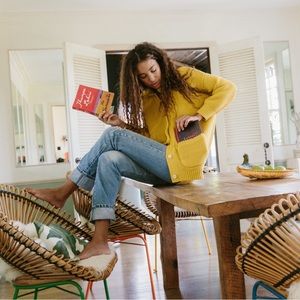 Alex Mill x Cup of Jo Reading Sweater in Saffron, size S